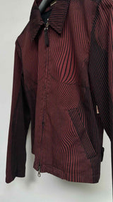 Jean Paul Gaultier Cyberbaba Distinct Trompe-l'oeil Stripe Tracker Jacket