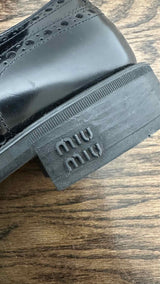 Miu Miu X Church's Wing-chip Leather Shoes