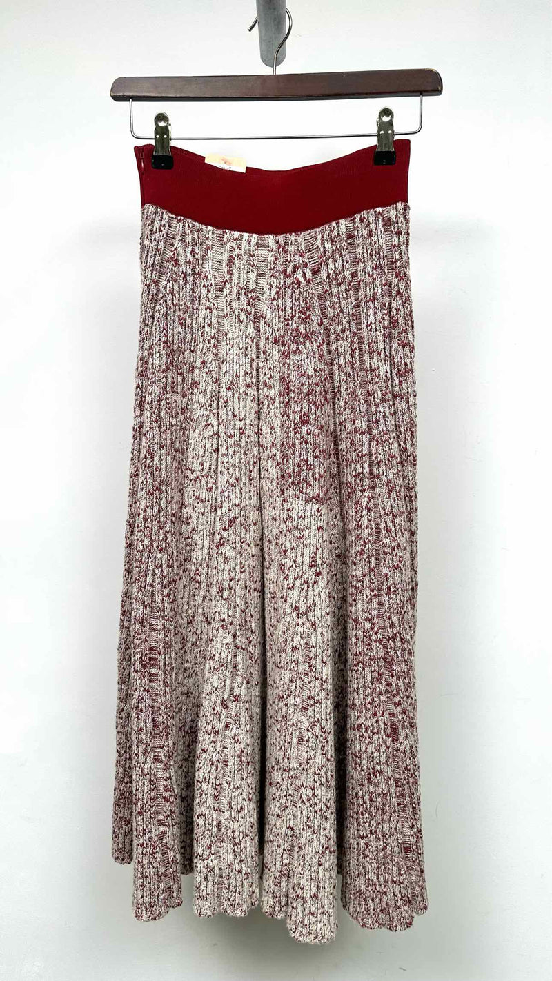 CELINE Knitted Rib Long Skirt