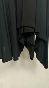 LOEWE Asymmetrical Pleated Satin Long Skirt