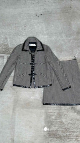 Christian Dior Patent-trim Houndstooth Suits