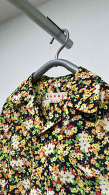 Marni S/S Floral Satin Bowling Shirt