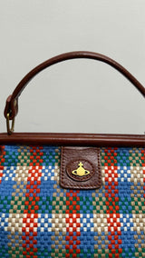 Vivienne Westwood Abbey Plaid Frame Bag