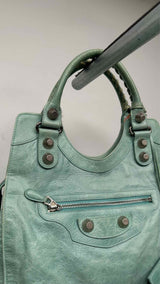 Balenciaga Aqua Giant Folder Bag