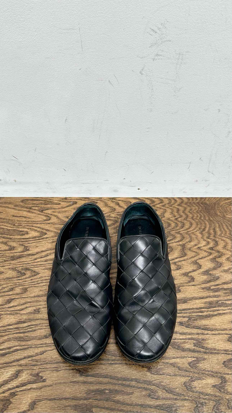 Bottega Veneta Intrecciato Leather Slippers