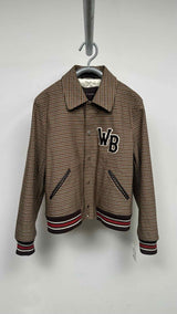 Wales Bonner Homecoming Check Varsity Bomber Jacket