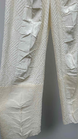 Emori Stretch-pleated Jacquard Easy Pants