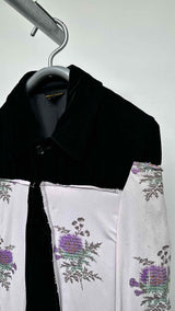 Comme Des Garcons Constructed Paneled Floral Coat