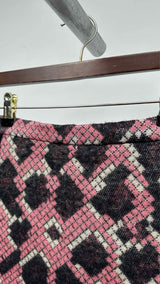 Balenciaga Check Jacquard Hybrid Skirt