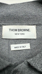 Thom Browne L/S Stitching Stripe Polo Shirt
