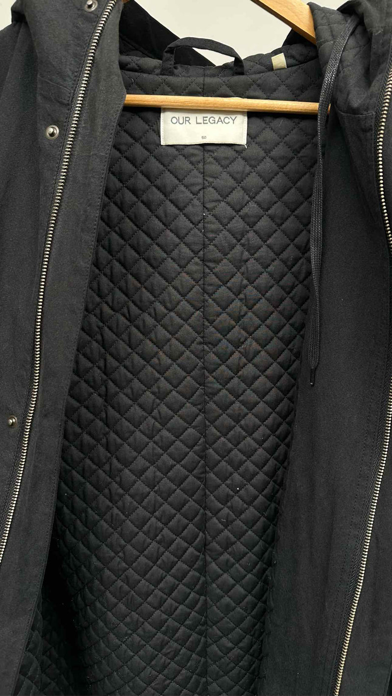 Our Legacy Zipup Quilted-lining Hooded Coat