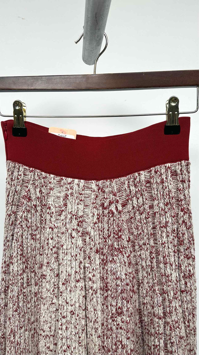 CELINE Knitted Rib Long Skirt