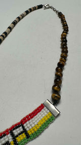Balenciaga Beaded Logo Necklace
