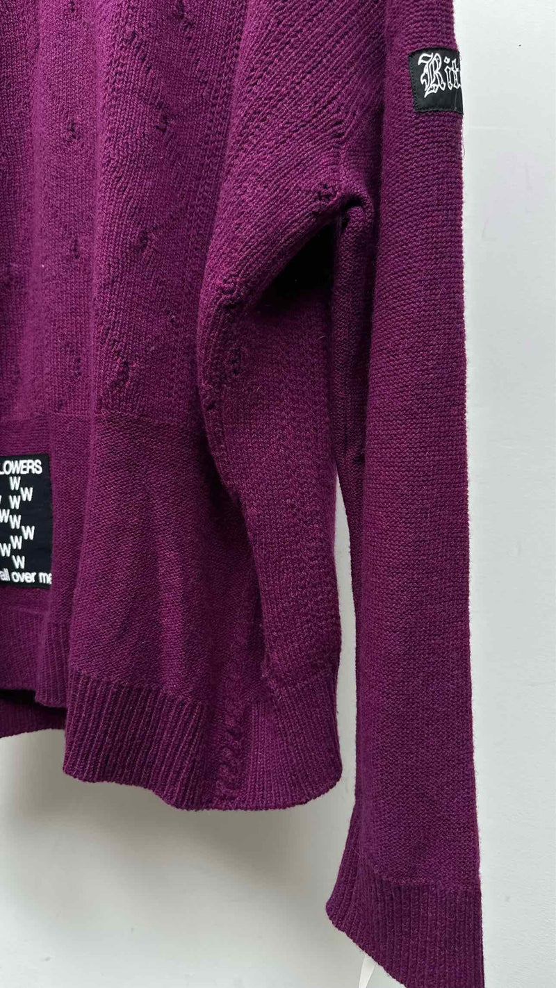 Raf Simons Oversized Patched Cable Sweater