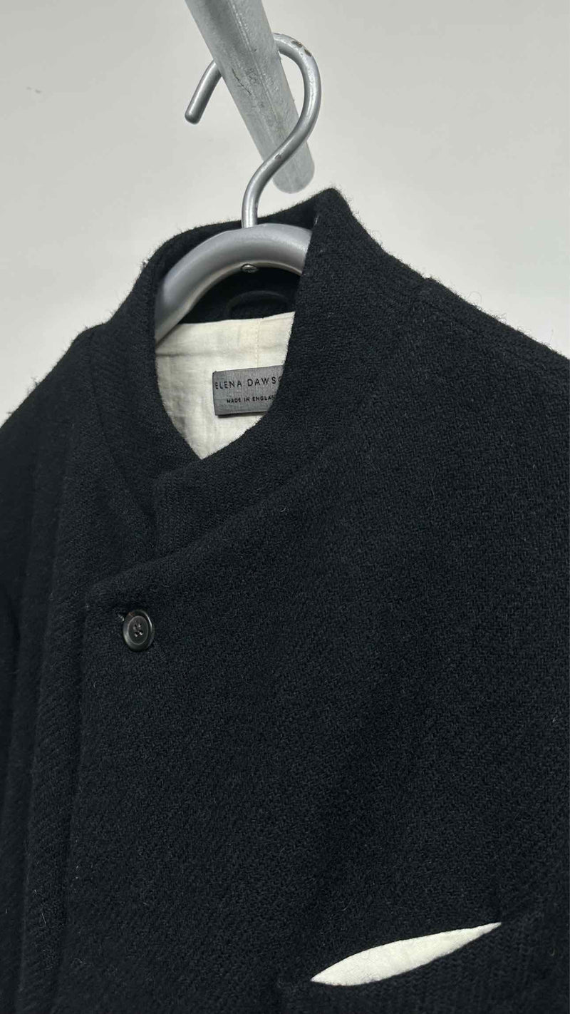 Elena Dawson Tweed Wool Blazer Jacket