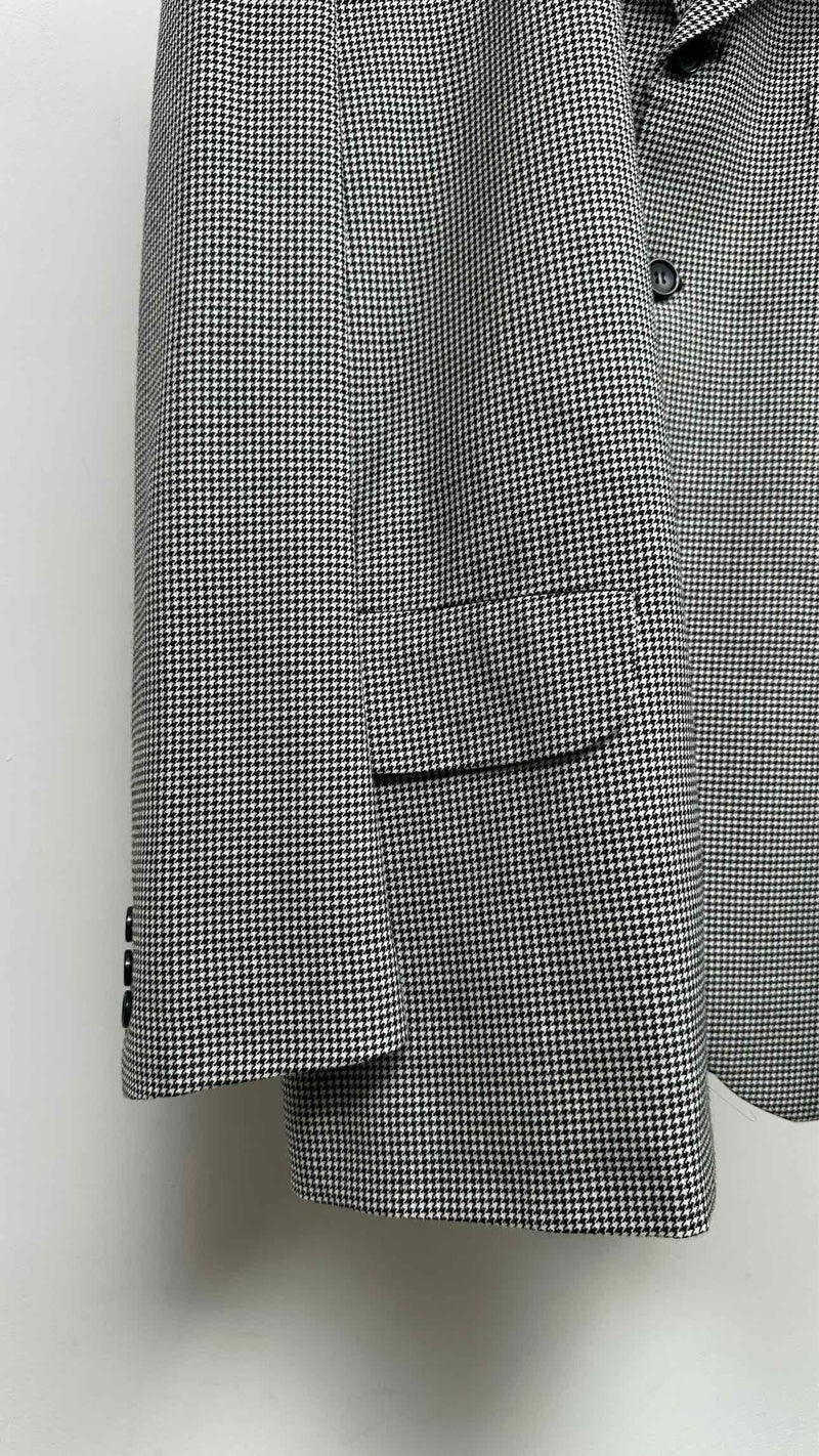 Comme Des Garcons Houndstooth Oversized Blazer Jacket