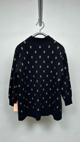 Burberry Monogram Oversized Cardigan