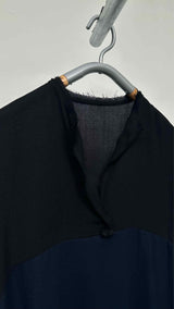 Daniela Gregis S/S Twotone Oversized Wool Dress