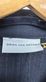 Dries Van Noten Pinstripe Worsted Wool Jacket
