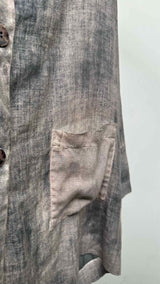 Avant Toi Distressed Shirt Blazer Jacket