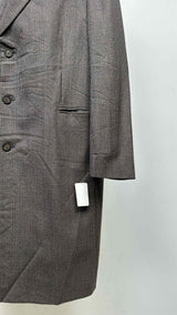 Balenciaga Double-breasted Houndstooth Oversized Long Coat