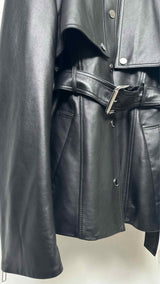Sportmax Two-Piece Nappa Belted Leather Jacket