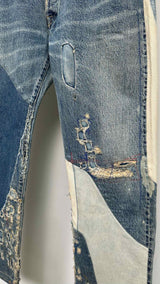 Kapital Kountry Patchwork Damage Jeans
