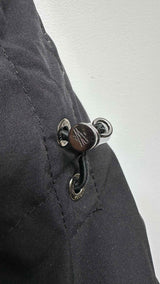 Moncler Paneled Two-tone Hooded Down Jacket