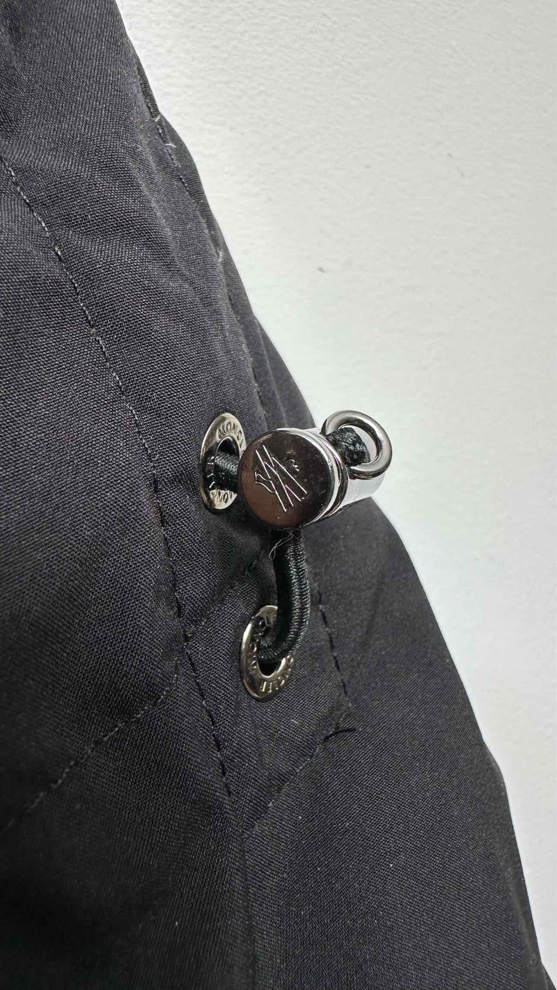 Moncler Paneled Two-tone Hooded Down Jacket