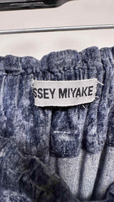 Issey Miyake Velvet Asymmetrical-button Long Easy Skirt