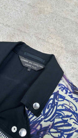 Comme Des Garçons Homme Plus Printed Biker Coat