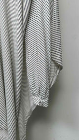 Balenciaga Stripe Draped Asymmetrical Dress