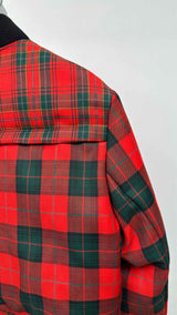 REGULATION Yohji Yamamoto Cropped Plaid Down Jacket