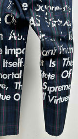 Supreme X Junya Watanabe Plaid Painted Work Pants