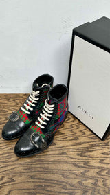 Gucci Tartan Queercore Boots