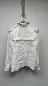 CELINE L/S Frill Top