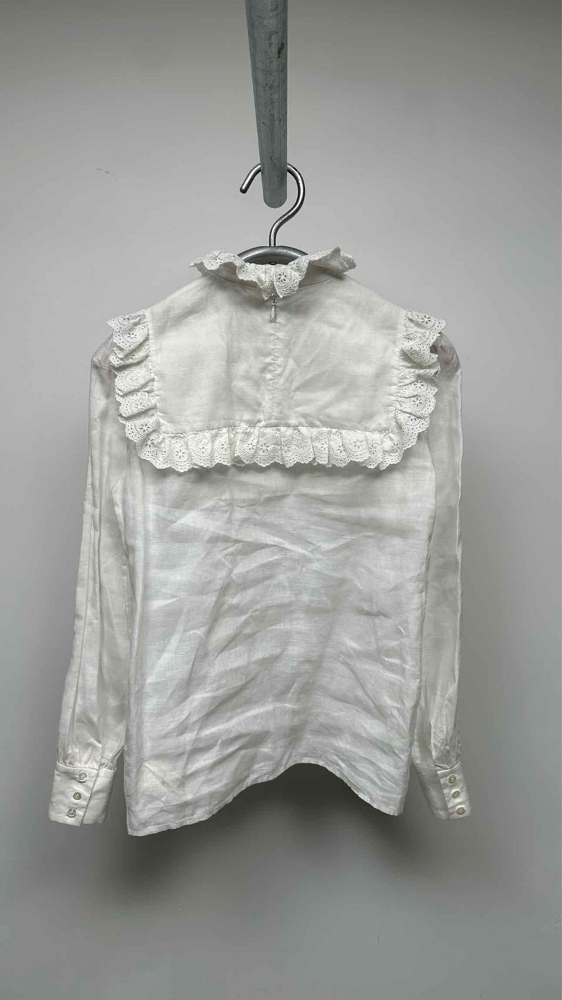 CELINE L/S Frill Top