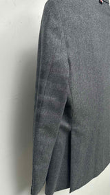 Thom Browne Classic Engineered Tonal Flannel Blazer