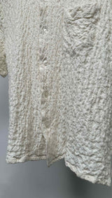 Ernest W. Baker S/S Check-embroidered Cropped Shirt