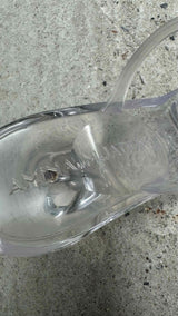 Amina Muaddi Clear Burito Heel Sandals