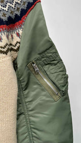 Junya Watanabe MA-1 Sleeve Hybrid Sweater