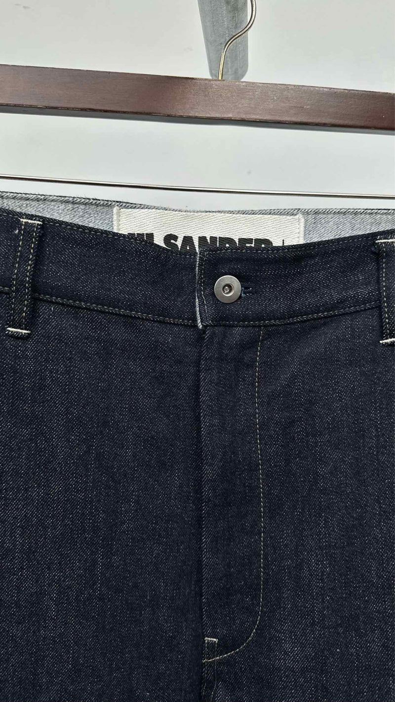 Jil Sander + High-waisted Wide Jeans