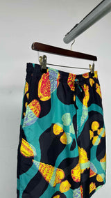 LOEWE X Paula's Ibiza Shell Print Silk Easy Shorts