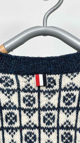 Thom Browne Fair Isle Jacquard Cardigan
