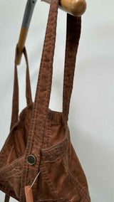 Uma Wang Waxed-denim Twist-strap Cropped Corset Top