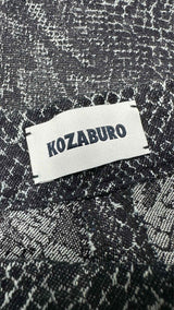Kozaburo Snake Jacquard Extra Baggy Jeans