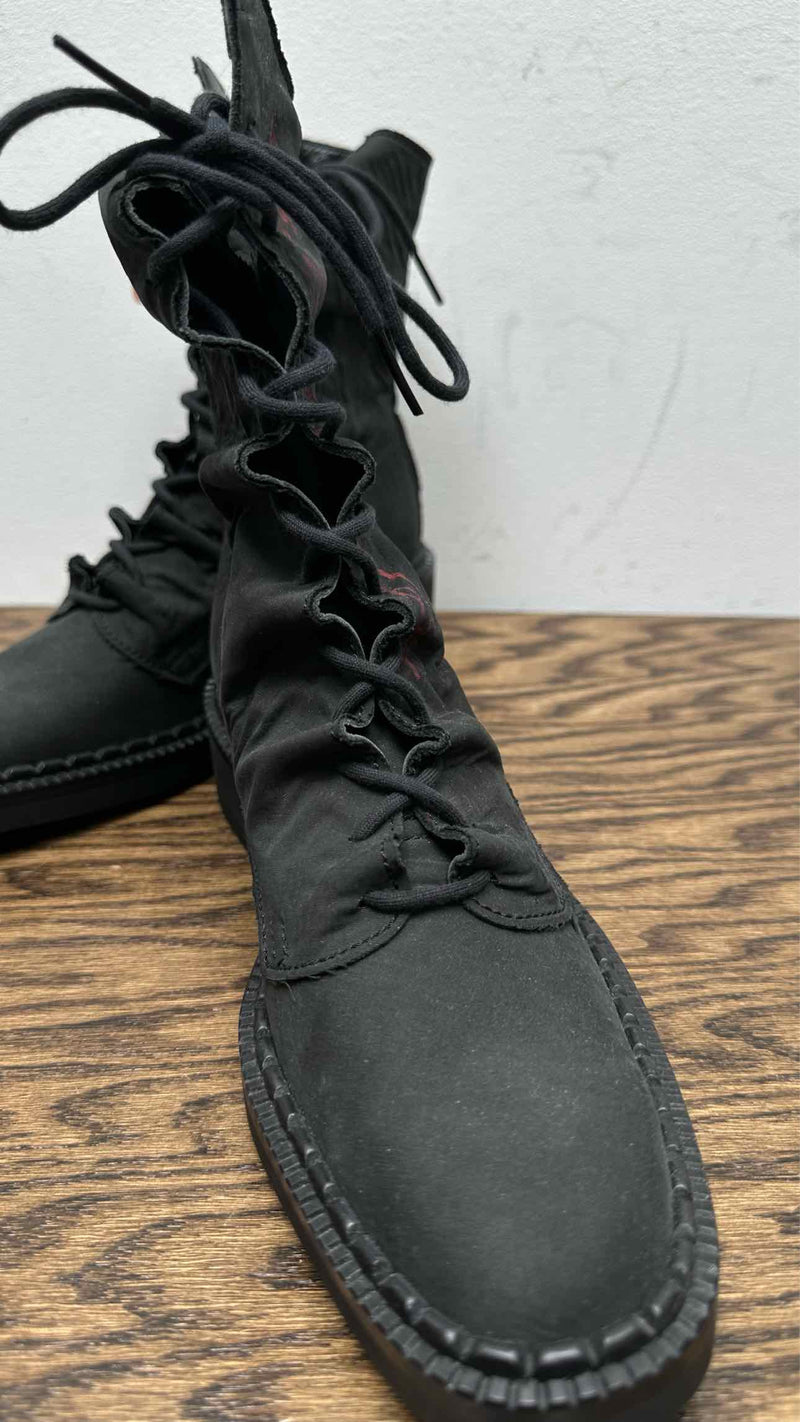 Yohji Yamamoto Wrinkly Back-Zip Boots