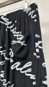 Balenciaga Scribble-logo Pajama Shorts