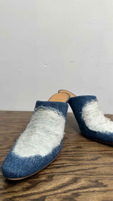 LOEWE Ripped Denim Mules