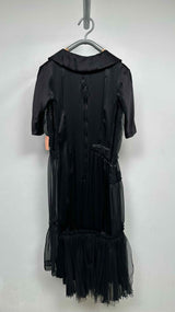Comme Des Garcons Detailed Silk Maxi Dress